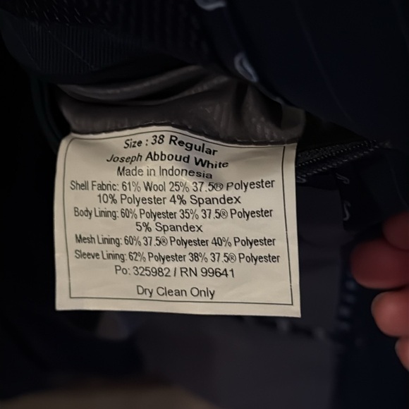 Classic Joseph Abboud Navy Blue Pinstripe Suit - Picture 9 of 9